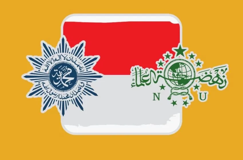 NU dan Muhammadiyah, selalu ada garis lucu. (Ilustrasi)