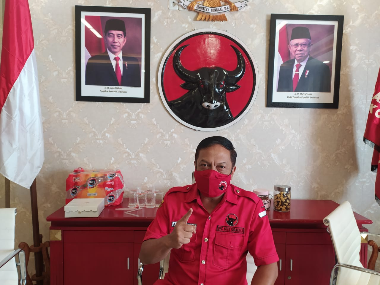 Anggota Komisi B Fraksi PDIP DPRD Surabaya, Anas Karno apresiasi pembukaan wisata Kya-Kya. (Foto: Alief Sambogo/Ngopibareng.id)