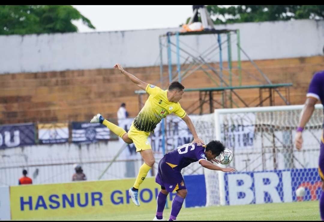 Persik Kediri bermain imbang 2-2 lawan Barito Putera.(Foto Dokumentasi Humas Persik)