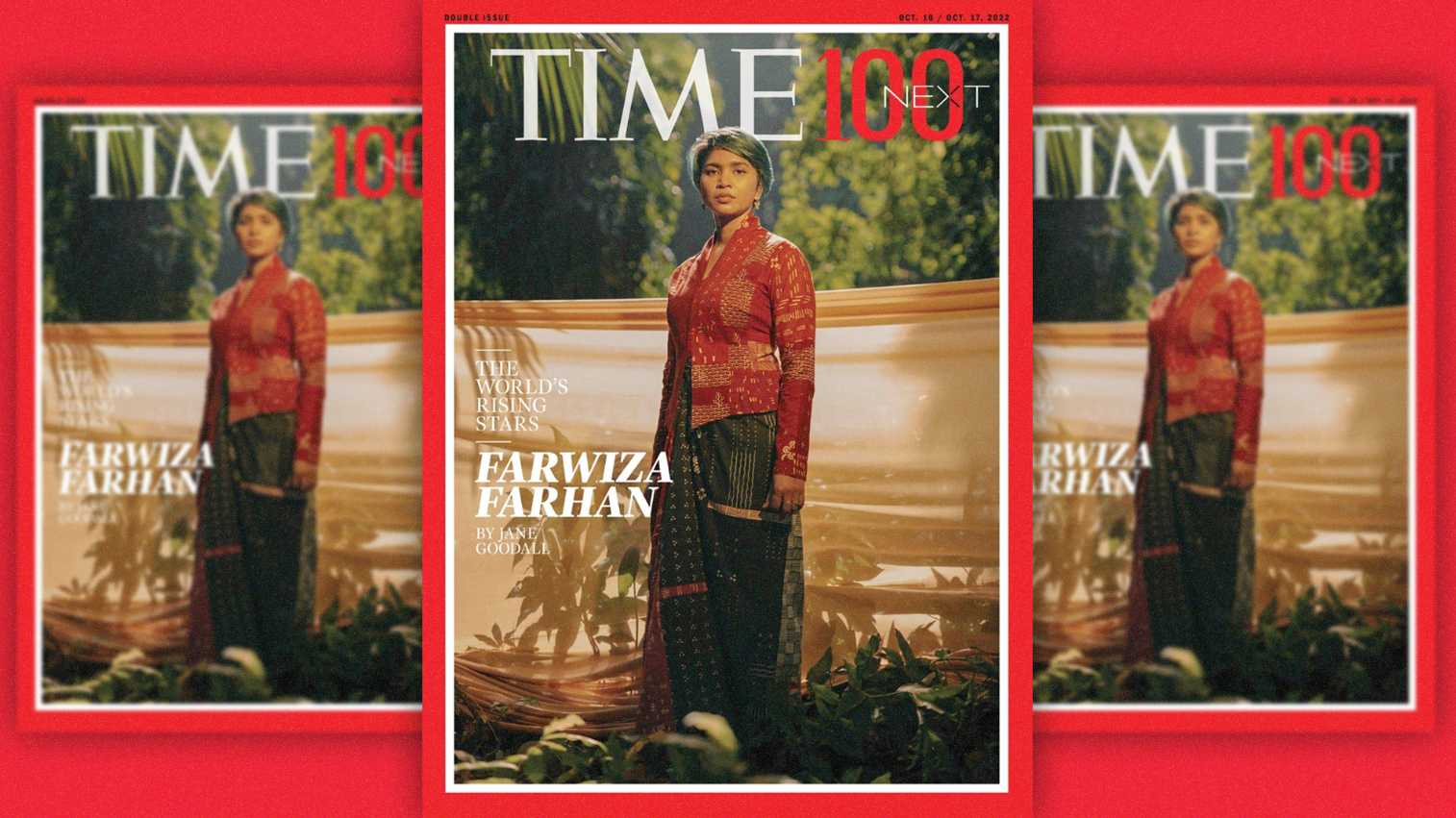 Farwiza Farhan, perempuan asal Aceh, berhasil masuk ke dalam daftar TIME 100 Next 2022 kategori Leaders. (Foto: Twitter TIME)