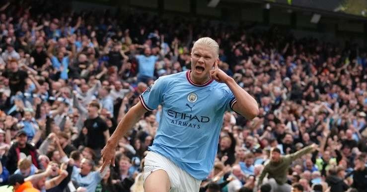 Erling Haaland tak berhenti mencetak gol sejak tiba di Manchester City. (Foto: Twitter/@ErlingHaaland)