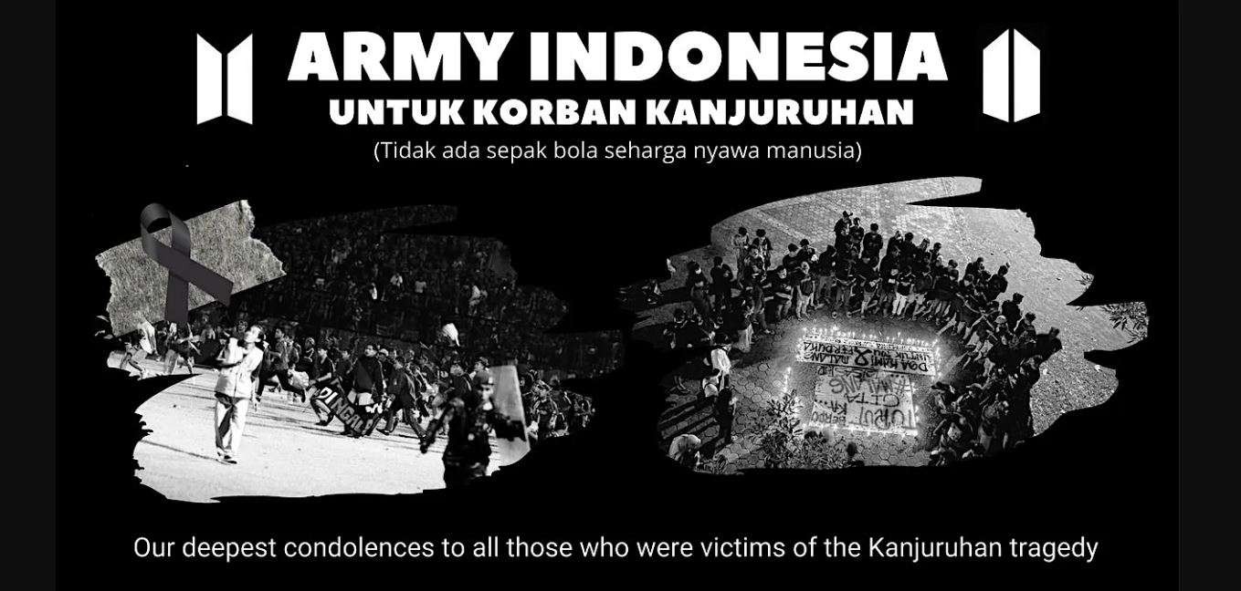 ARMY Indonesia, penggemar BTS, menggalang dana untuk korban tragedi Kanjuruhan. (Foto: Tangkapan layar kitabisa.com)