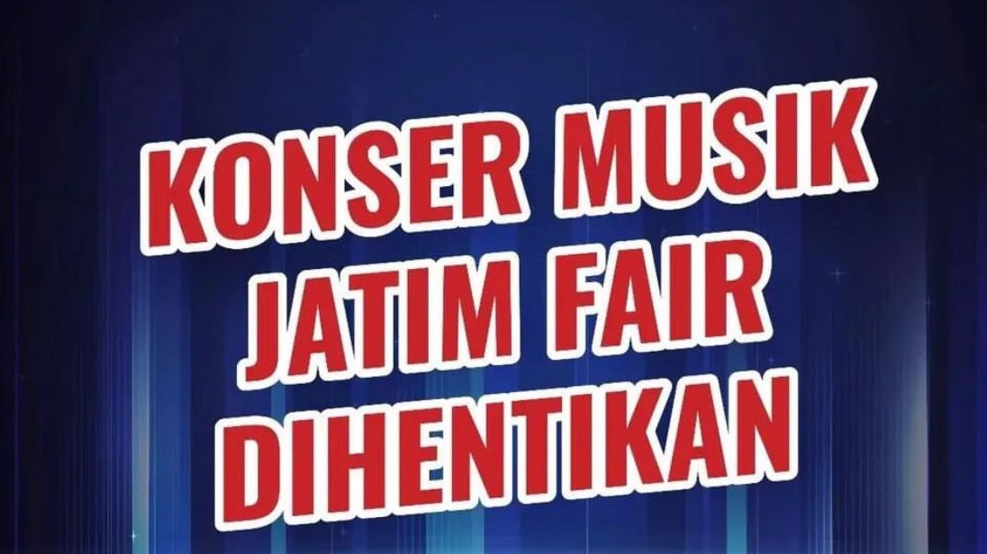 Konser musik Jatim Fair dihentikan, penonton kecewa meski tiket direfund. (Foto: Instagram @Jatimfair)