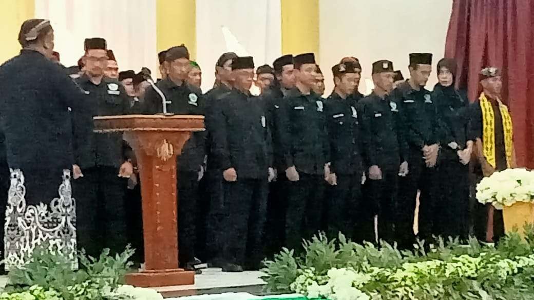 M. Nabil Haroen bersama tim Pimpinan Pusat Pagar Nusa melantik Pengurus Wilayah Pagar Nusa Kalimantan Utara dan Pengurus Cabang Pagar Nusa Kabupaten Nunukan. (Foto: pagar-nusa)