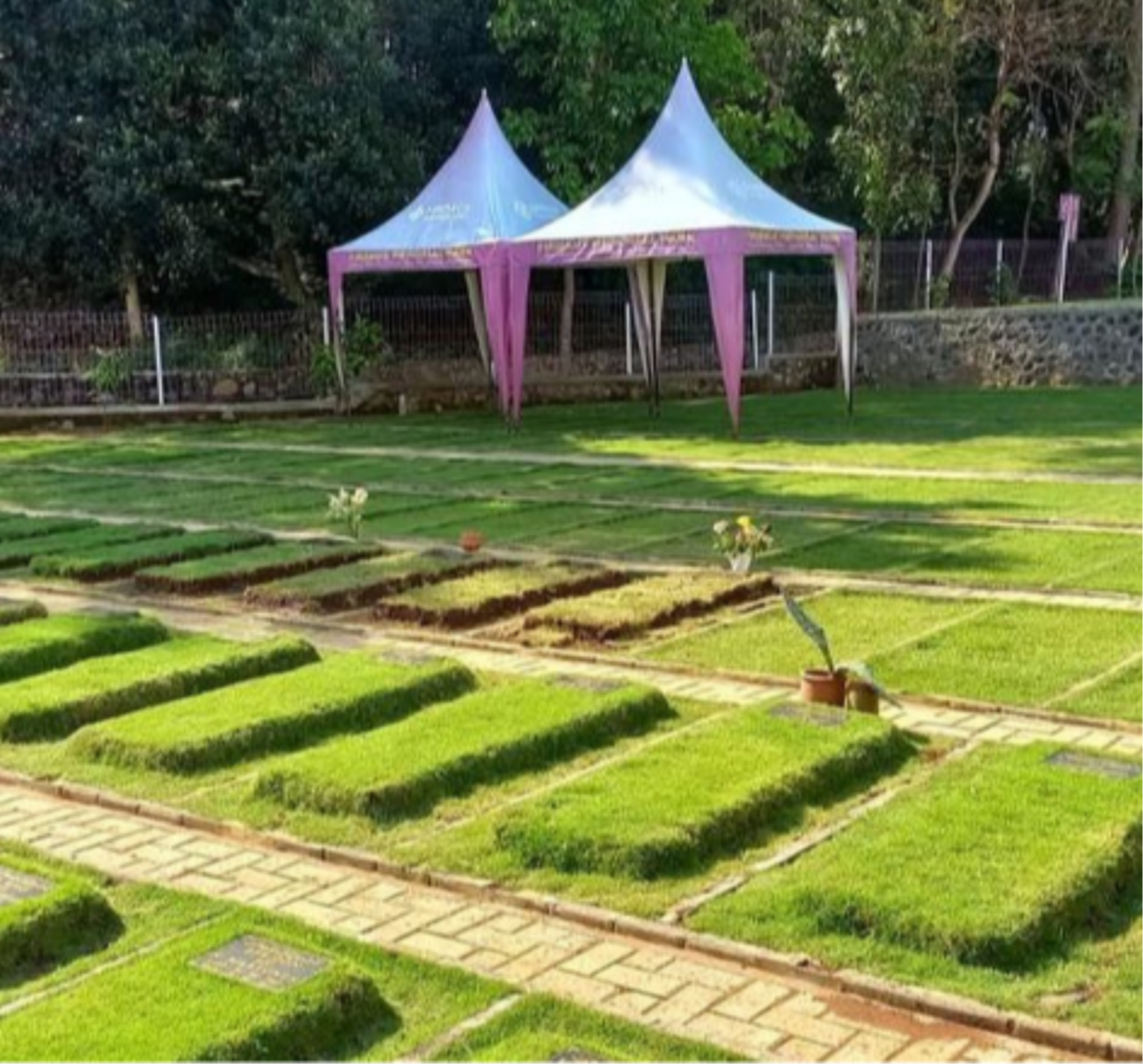 Lokasi makam Steven Indra Wibowo atau akrab disapa Koh Steven, pendiri Mualaf Center Indonesia, di Firdaus Memorial Park Bandung. (Foto: Instagram @firdausmemorialpark)