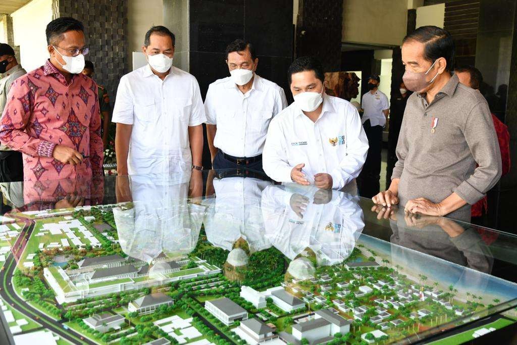 Proses ground breaking pembangunan KEK Sanur dilakukan oleh Presiden Republik Indonesia Joko Widodo pada 27 Desember 2021 lalu. (Foto: Humas Pertamina)