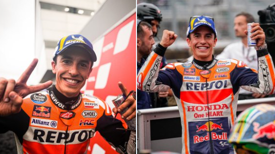 Marc Marquez juara dua MotoGP Australia, Minggu 16 Oktober 2022. Prestasi ini dicatat sebagai podium ke-100 pembalap Repsol Honda ini. (Foto: Twitter @marcmarquez)