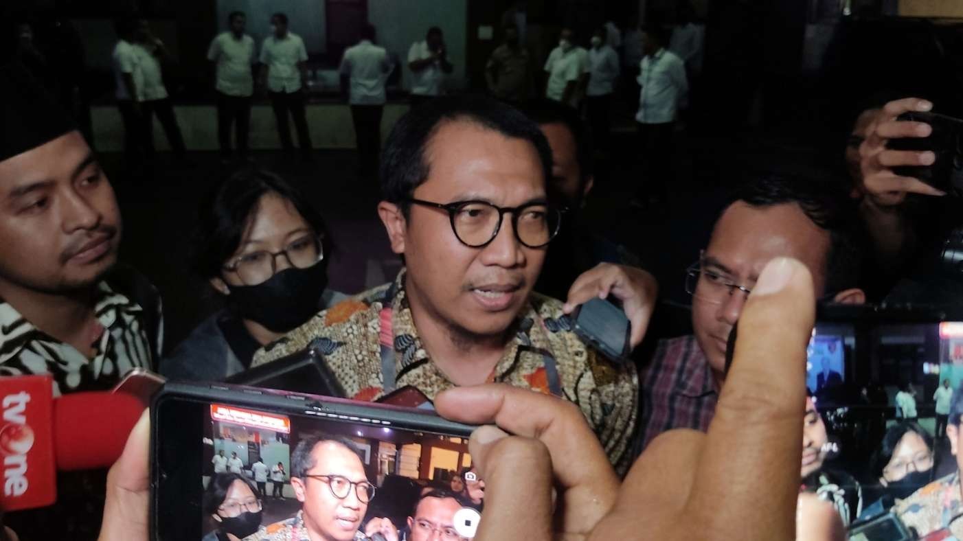 Kuasa Hukum tersangka Ahmad Hadian Lukita, Amir Burhanuddin. (Foto: Fariz Yarbo/Ngopibareng.id)