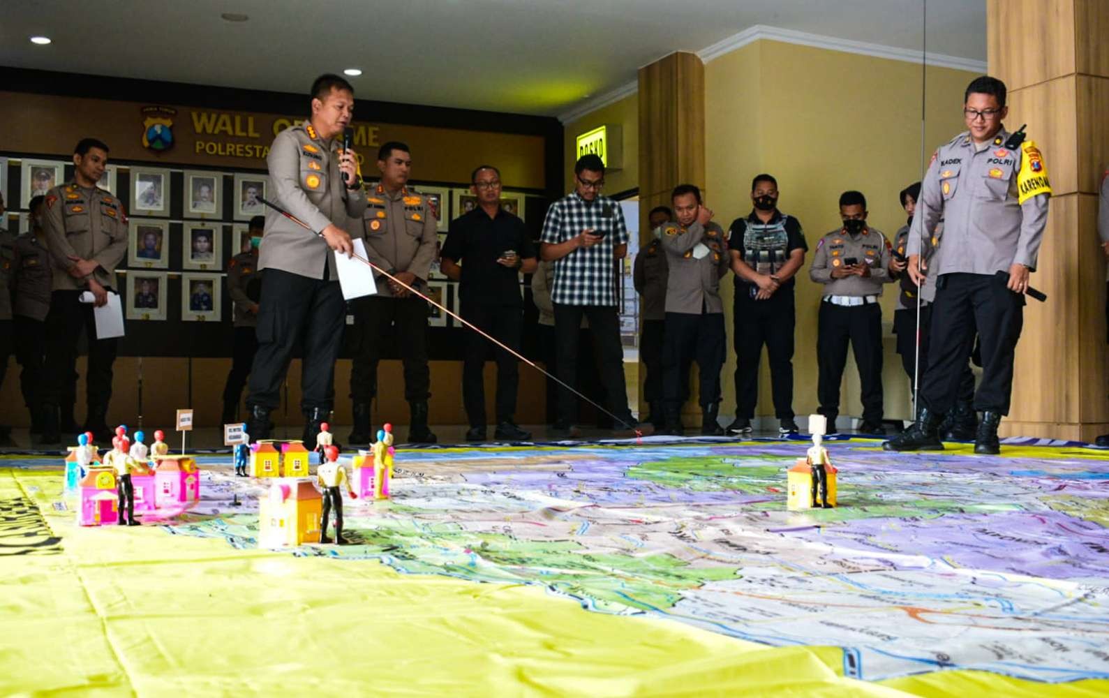 Kapolresta Sidoarjo saat mengadakan TFG (Foto: Aini/Ngopibareng.id)