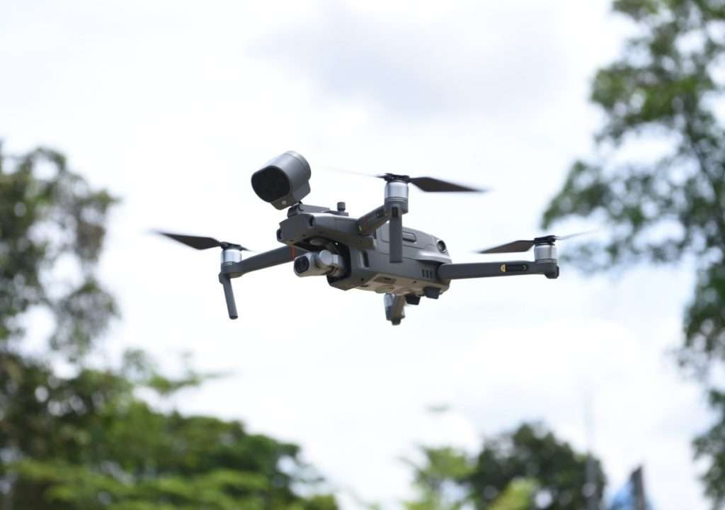 Drone yang kini dipakai Polda Jawa Tengah untuk penerapan ETLE. (Foto: ntmcpolri)