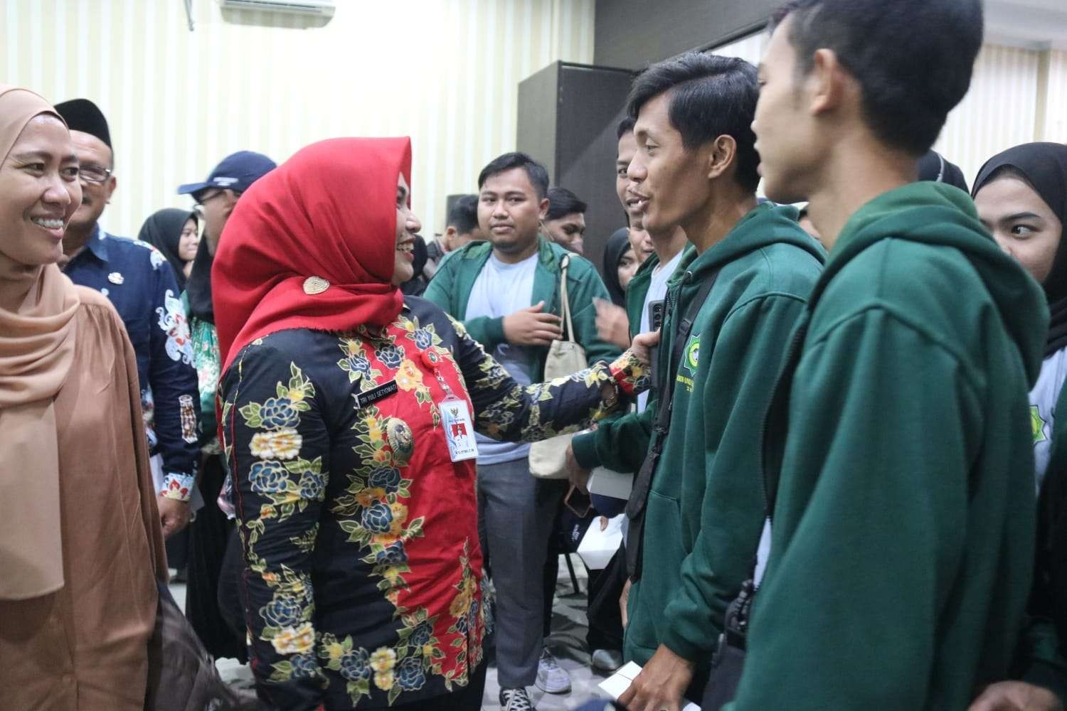 Wakil Bupati Blora Tri Yuli Setyowati saat menerima Mahasiswa KKN dari Unugri. (Foto: Humas Pemkab Blora)