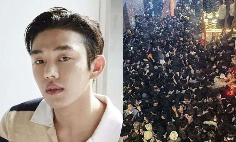 Yoo Ah In digosipkan menjadi penyebab tragedi Itaewon, di malam perayaan Halloween pada 29 Oktober 2022. (Foto: Trxcy)