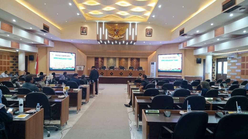 Suasana ruang paripurna ketika dijadwalkan rapat paripurna. (Foto: Khoirul Huda/Ngopibareng.id)