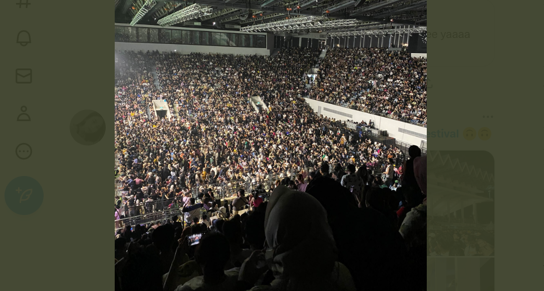 Festival musik Berdendang Bergoyang di Istora Senayan, Jakarta, dicabut izinnya oleh Polres Metro Jakarta, pada Sabtu 29 Oktober 2022. (Foto: Twitter)