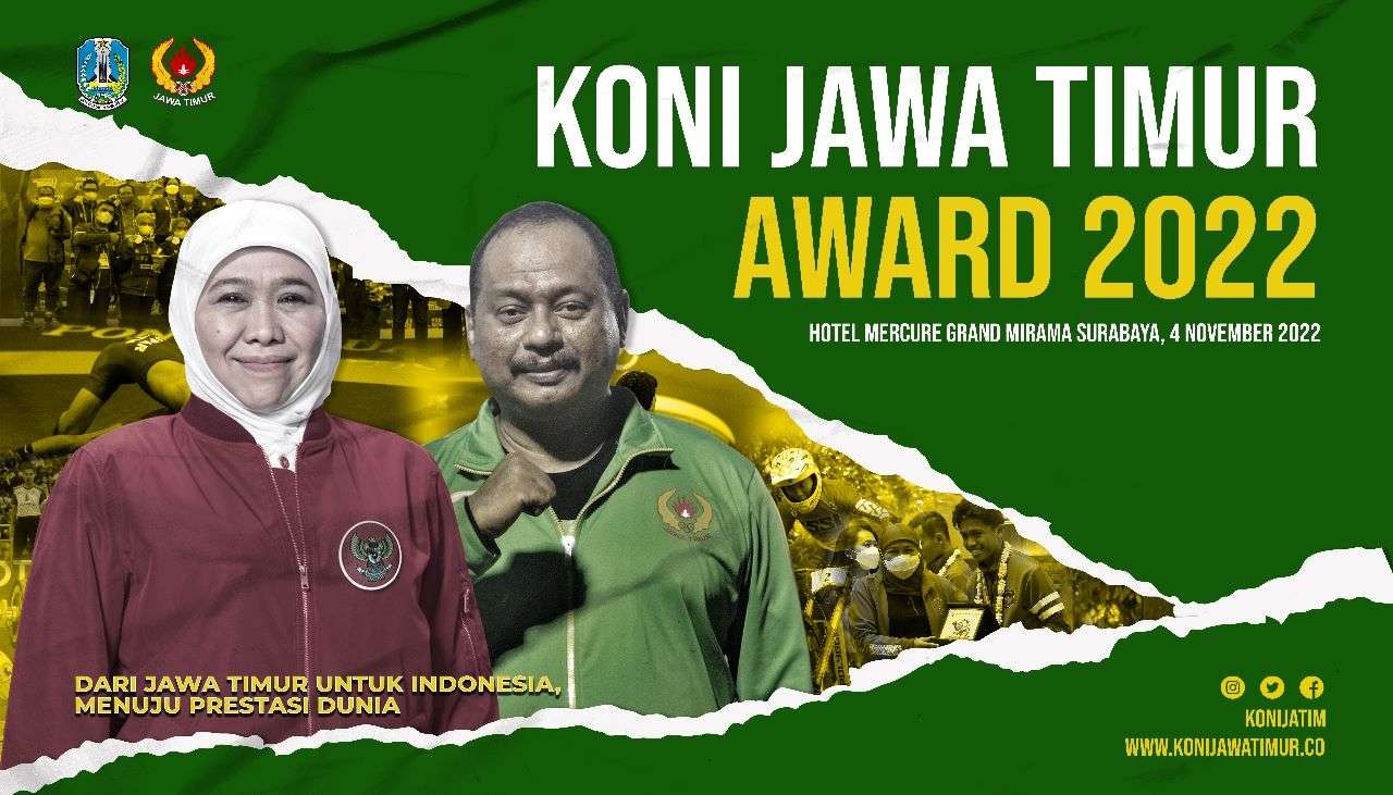 KONI Jatim Award 2022. (Grafis: KONI Jatim)