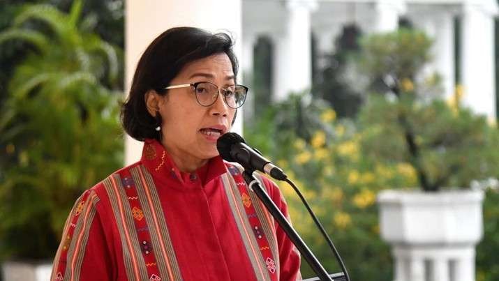 Menteri Keuangan Sri Mulyani saat mengumumkan kenaikan cukai rokok. (Foto: Setpres)