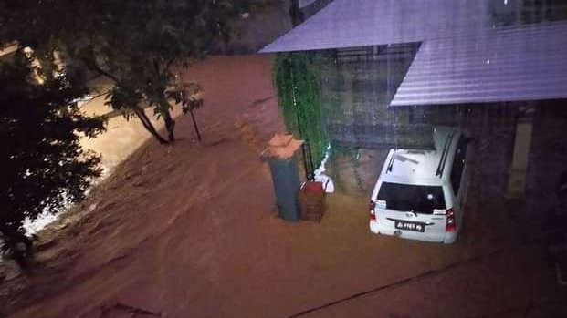 Banjir bandang kembali melanda Trenggalek. (Foto: BPBD Trenggalek)