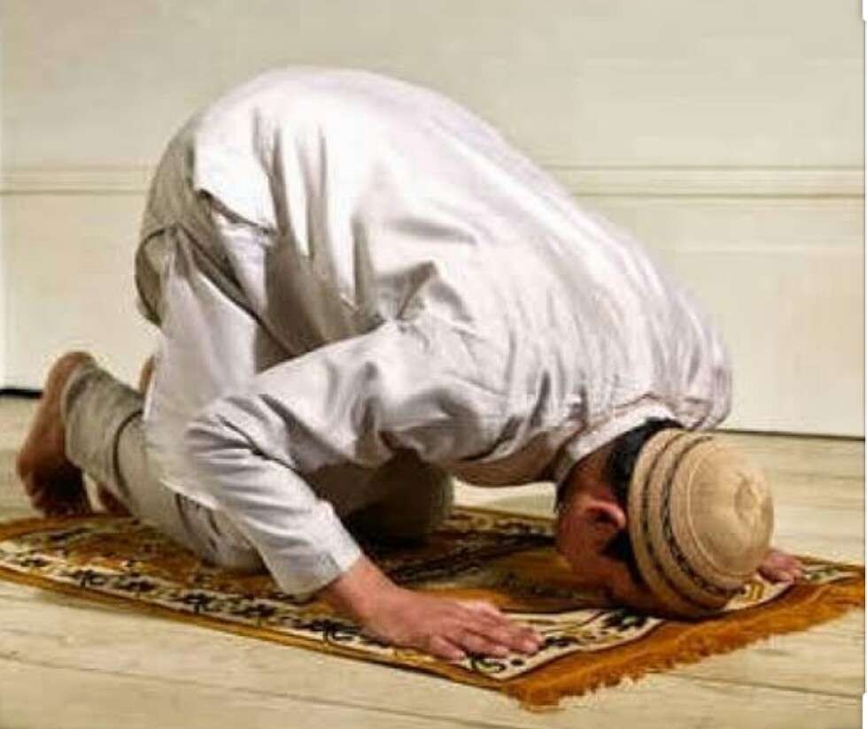 Sujud dalam sholat. (Ilustrasi)