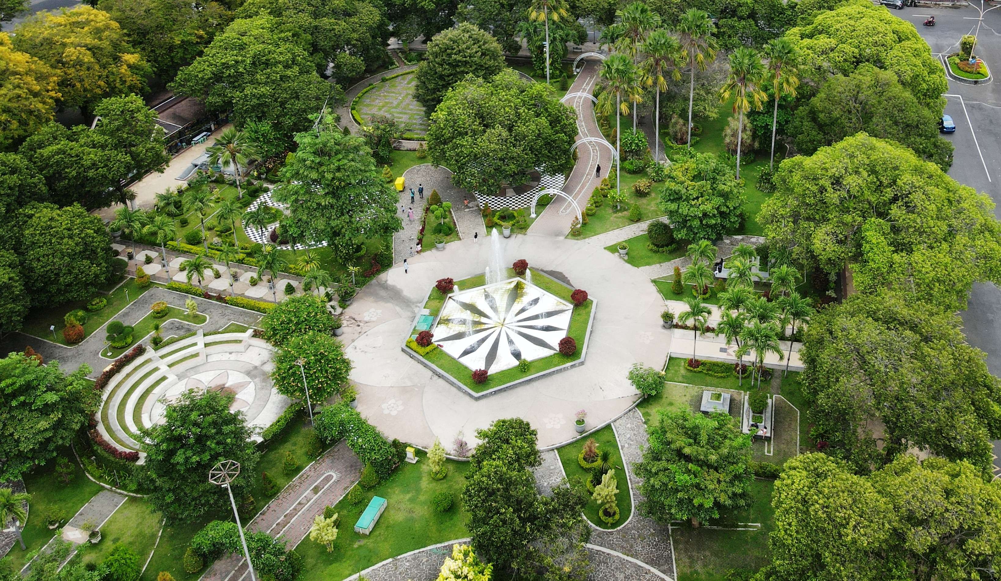 Taman Sritanjung, salah satu Ruang Terbuka Hijau (RTH) di Banyuwangi, Jawa Timur. (Foto: Istimewa)