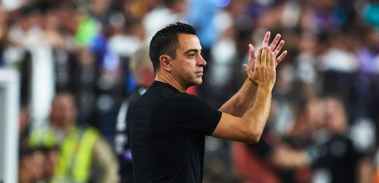 Xavi Hernandez keluhkan pertemuan Barcelona vs Manchester United di babak play-off Liga Europa 2022. (Foto- Twitter-@Barcelona)