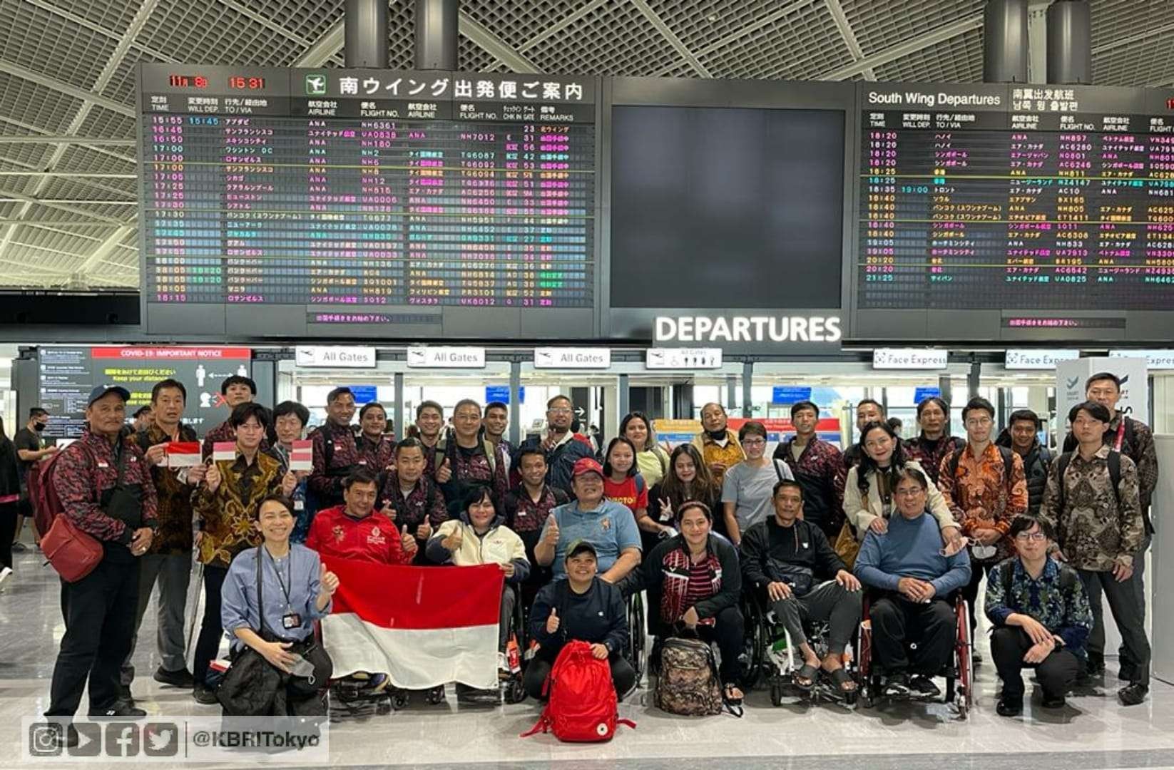 Indonesia juara umum Hulic Daihatsu BWF Para Badminton World Championship 2022, di Yoyogi National Stadium First Gymnasium, Tokyo, Jepang. (Foto: KBRI Tokyo)