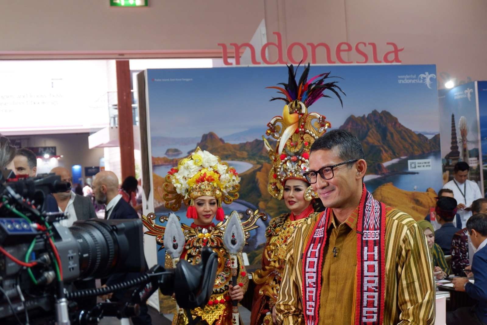 Sandiaga Uno saat hadir pada World Travel Market (WTM) London 2022, pada 7-9 November 2022.