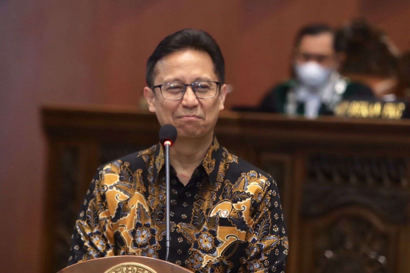 Menteri Kesehatan (Menkes) Budi Gunadi Sadikin mengungkap, ada tiga varian Omicron baru masuk ke Indonesia. Ini diungkap saat menghadiri Dies Natalis Unair ke-68. (Foto: Pita Sari/Ngopibareng.id)