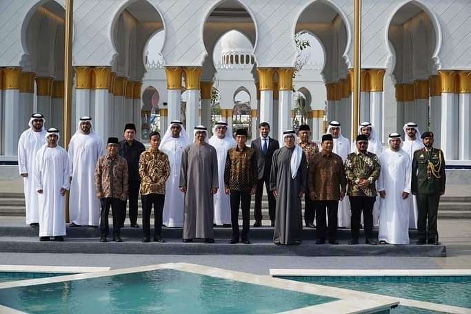 Masjid Raya Sheikh Zayed Solo, Senin 14 November 2022, telah diresmikan Presiden Joko Widodo bersama Presiden Uni Emirat Arab Mohammed bin Zayed Al Nahyan (MBZ). (Foto: kemenag)