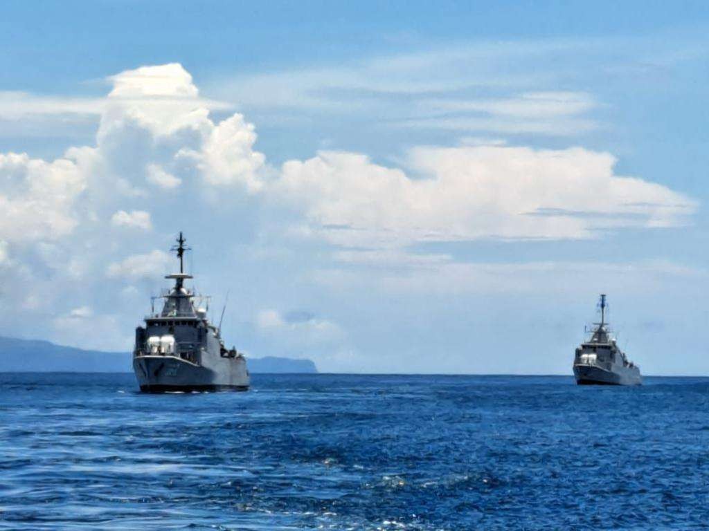 TNI Angkatan Laut (TNI AL) menggelar kekuatannya dalam mengamankan pelaksanaan Konferensi Tingkat Tinggi (KTT) G20 di Bali, yang dibuka pada Selasa 15 November 2022. (Foto: dok. TNI AL)