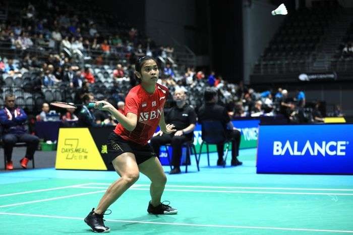 Gregoria Mariska Tunjung melaju ke final Autralian Open 2022 usai kalahkan wakil China. (Foto: Dokumentasi PBSI)