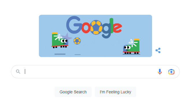 Google doodle sambut pembukaan Piala Dunia 2022 Qatar, Minggu 20 November 2022. (Foto: Tangkapan layar Google)