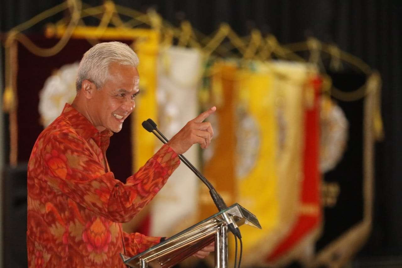 Gubernur Jawa Tengah Ganjar Pranowo sesalkan kericuhan Musyawarah Nasional (Munas) Himpunan Pengusaha Muda Indonesia (HIPMI) XVII. (Foto: Dokumentasi Jateng)