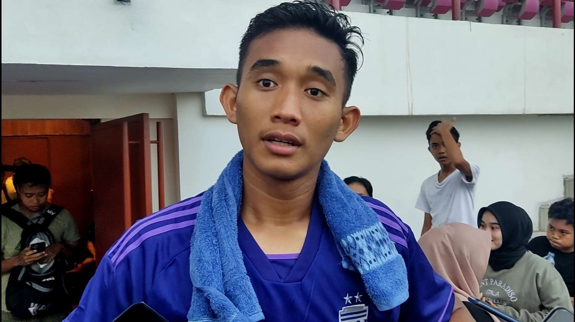 Pemain Persebaya, Rizky Ridho. (Foto: Fariz Yarbo/Ngopibareng.id)