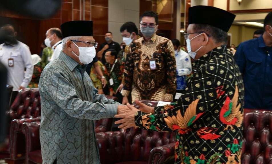 Wapres Ma'ruf Amin membuka Musyawarah Nasional XI Korps Alumni Himpunan Mahasiswa Islam (Munas XI KAHMI), di Sriti Convention Hall Palu, Kota Palu ( foto: BPMI Setwapres)