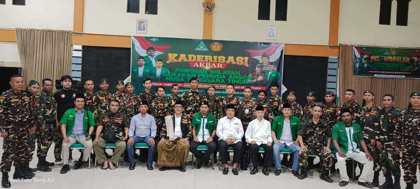 Pelaksanaan kaderisasi akbar agenda GP Ansor membuat instruktur atau membentuk SDM kader sebagai pelatih. (Foto:gp Ansor)