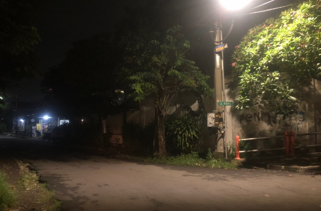 Jalan Luntas, tempat petugas kepolisian menangkap para pemuda yang diduga gangster. (Foto: Andhi Dwi/Ngopibareng.id)