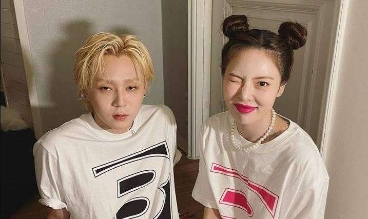 Mantan pasangan HyunA dan DAWN. Putus setelah diramal akan segera menikah. (Foto: Instagram)