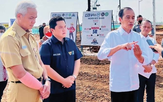 Menteri BUMN, Erick Thohir dipilih PAN sebagai cawapres mendampingi Gubernur Jawa Tengah, Ganjar Pranowo. (Foto: Dokumentasi Setpres)