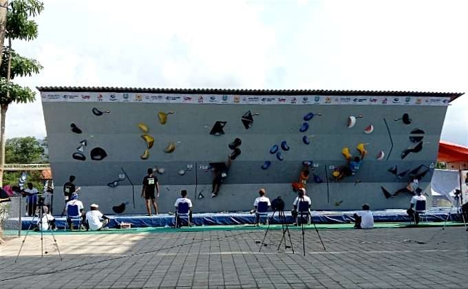 Venue Wall Climbing Pasir Putih Situbondo, tuan rumah Kejurnas Panjat Tebing KU 2022 pada 1-6 Desember 2022. (Foto: KONI Situbondo)