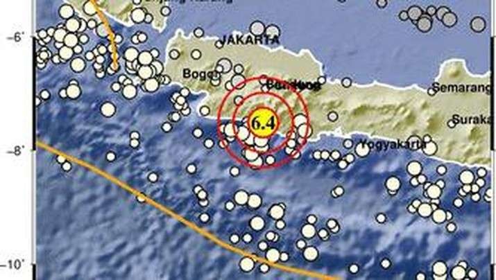 Sebanyak lima desa terdampak gempa magnitudo 6,1 di Garut. (Foto: BMKG)