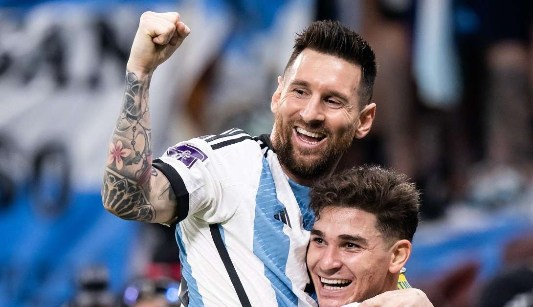 Rekor Lionel Messi di Piala Dunia lewati Diego Maradona dan Ronaldo. (Foto: Twitter/@FIFAWorldCup)