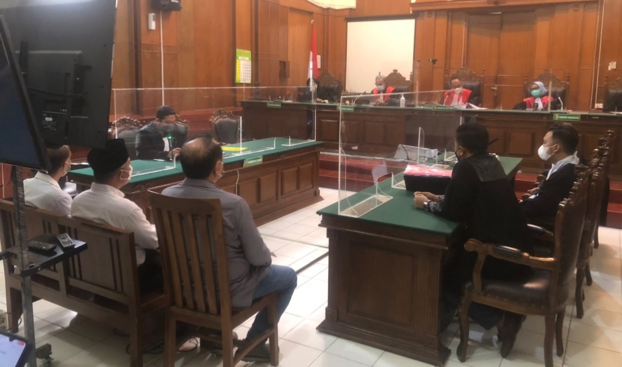 Sidang perdana prosota ambrol Kenpark Surabaya (Foto: Andhi Dwi/Ngopibareng.id)