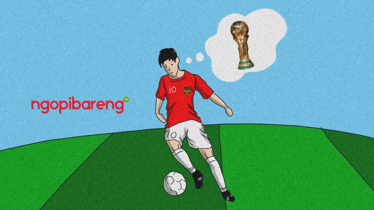 Sekularisasi bola adalah langkah awal membangun ekosistem yang bisa melahirkan industri bola kita. (Ilustrasi: Fa Vidhi/Ngopibareng.id)