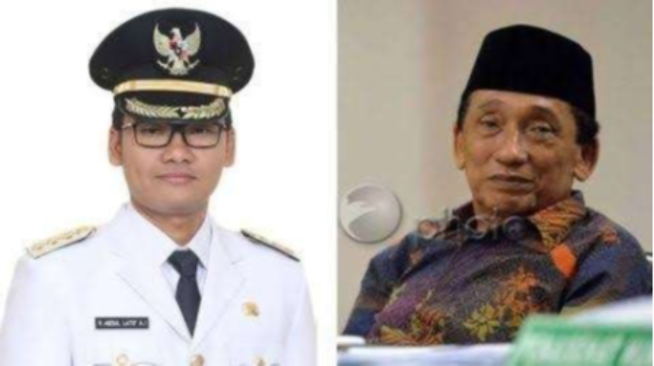 Bupati Bangkalan, Abdul Latif Amin Imron (kiri) mengikuti jejak kakaknya, almarhum Fuad Amin, Bupati Bangkalan periode 2003-2013. (Foto: Kolase Wikipedia)