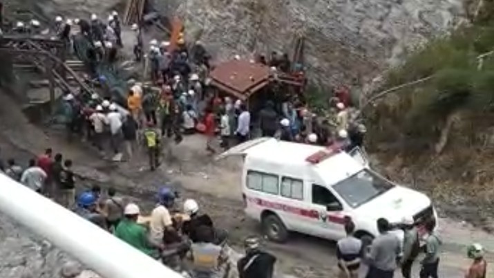 Lokasi tambang Sawahlunto, Sumatera Barat, yang meledak dan memakan korban tewas 10 orang. (Foto: Dokumentasi Basarnas)