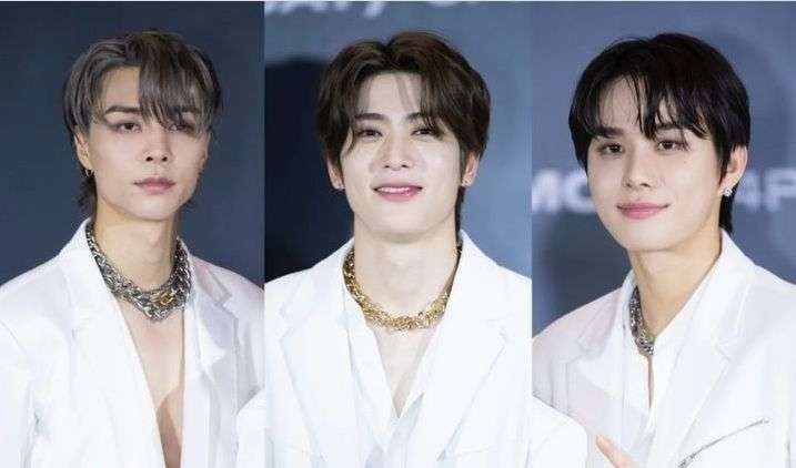 Johnny, Jaehyun, dan Jungwoo NCT (kiri ke kanan) alami cedera akibat kecelakaan di lokasi syuting iklan. (Foto: Instagram @coppamagz)