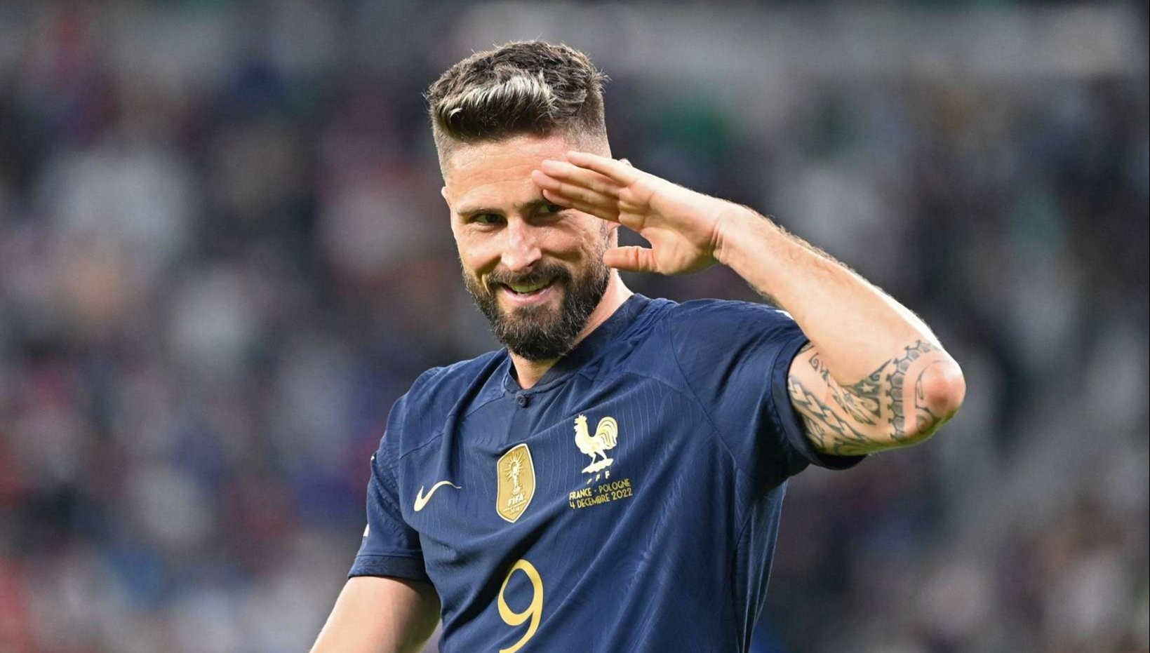 Olivier Giroud menjadi mesin gol Prancis yang sangat efektif di Piala Dunia 2022. (Foto: Twitter/@FIFAWorldCup)