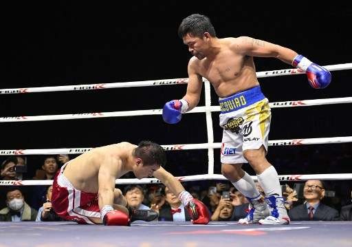 Petinju Filipina Manny Pacquiao kembali naik ring untuk menghadapi YouTuber Korea Selatan (Korsel) dalam pertarungan ekshibisi di dekat Seoul. (Foto: Ant)