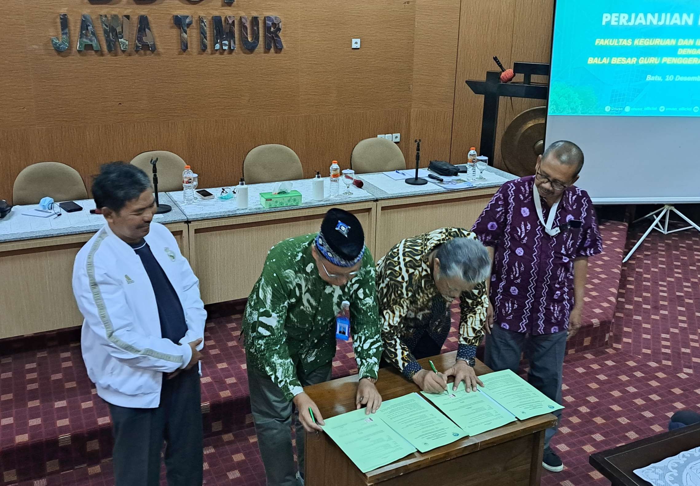 Unusa dan BBGP Jatim MoU untuk mengembangkan potensi guru. (Foto: Pita Sari/Ngopibareng.id)