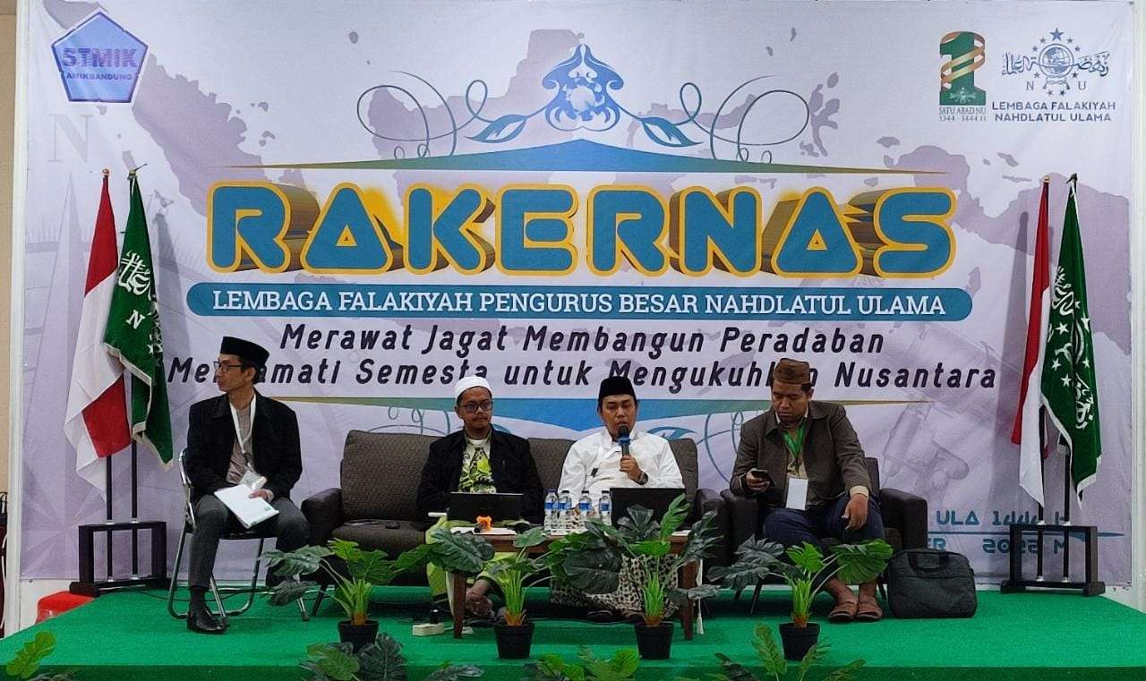 Rapat Kerja Nasional (Rakernas) Lembaga Falakiyah Pengurus Besar Nahdlatul Ulama (PBNU) di Bandung. (Foto: laf pbnu)